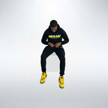 Load image into Gallery viewer, Black NS Triple yellow Tracksuit
