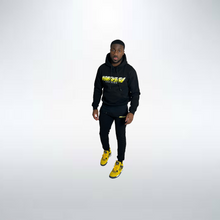 Load image into Gallery viewer, Black NS Triple yellow Tracksuit
