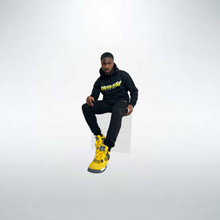 Load image into Gallery viewer, Black NS Triple yellow Tracksuit
